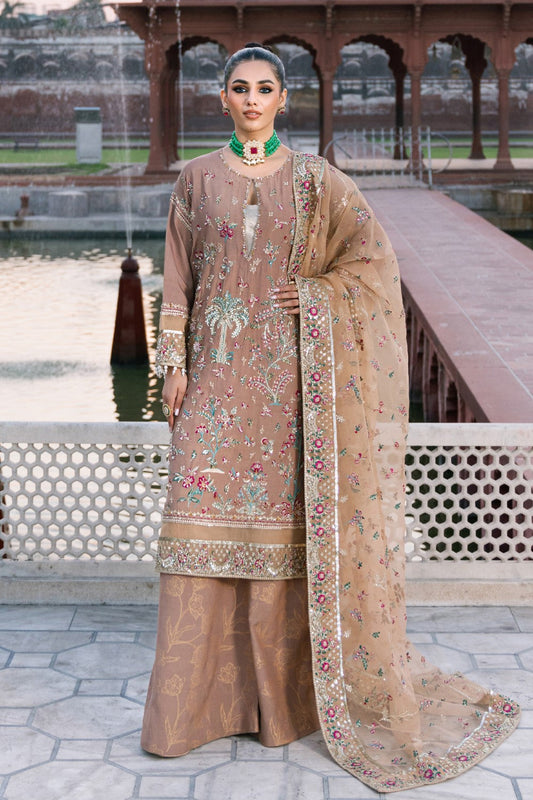 Maryum N Maria | Zircon Formals | SETAREH - MS40071 XS Coffee Organza