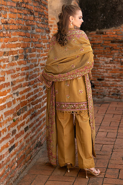 Saffron | Solace Winter Edit | Aurora S Mustard Khaddar