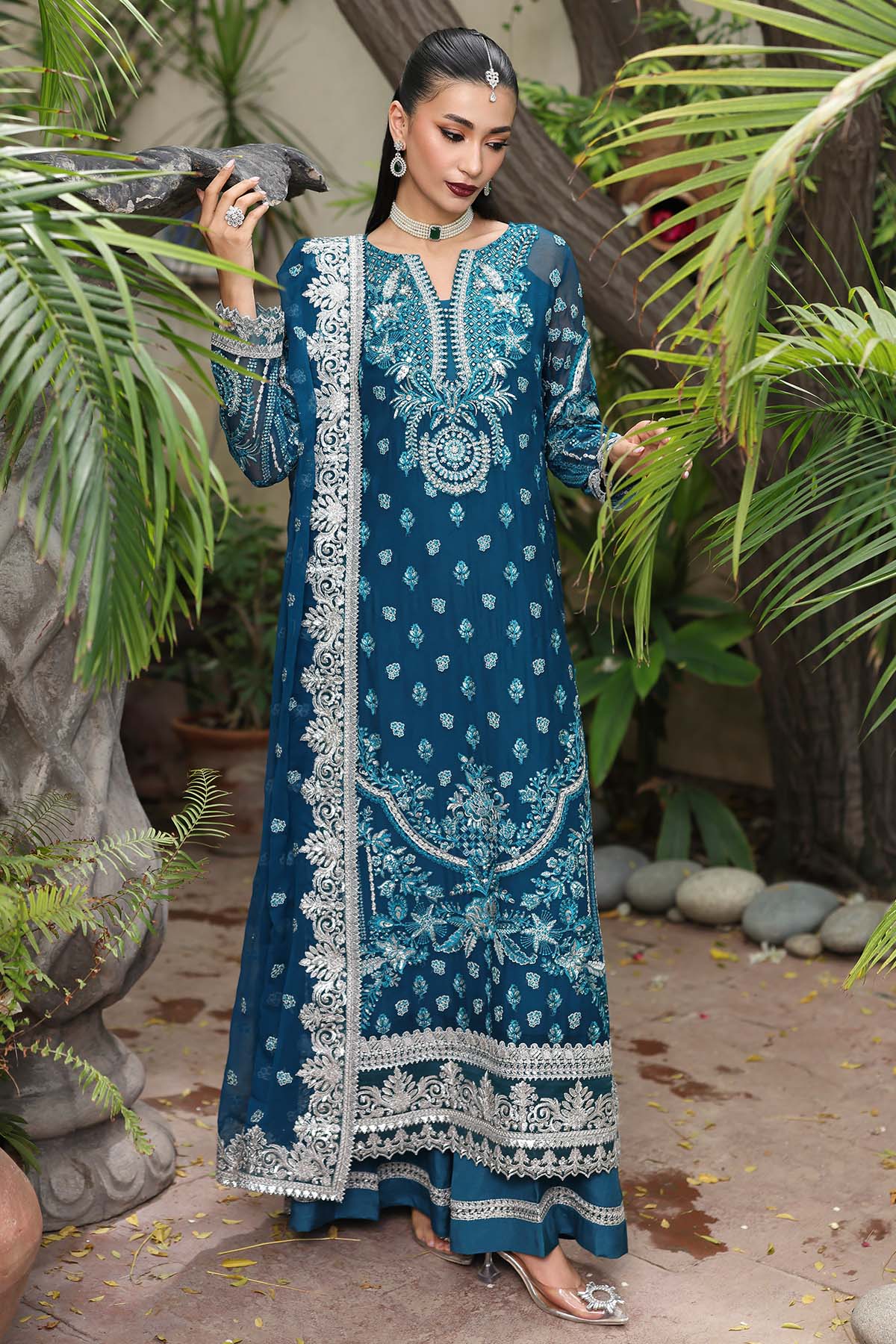Imrozia Premium I Saiyara Formals I I-232 AZURA - Pakistani Designer Dress - by Imrozia Premium - Type : Ladies Clothes - 100% Original at Saira Sultan