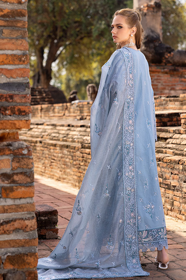 Saffron | Solace Winter Edit | Aster S Blue Khaddar