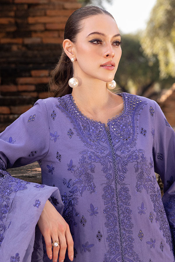 Saffron | Solace Winter Edit | Jasmine L Lavender Khaddar