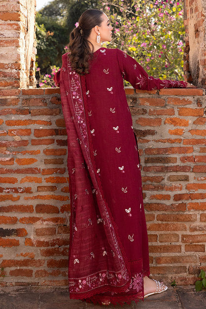 Saffron | Solace Winter Edit | Odette S Deep Red Khaddar