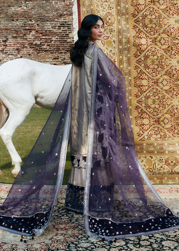 Laj | Hath Kahani Luxury Formals 24 | ZAHA S Gray Velvet