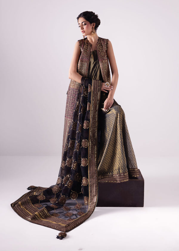 Laj | Elaheh Formals | EMILIA XL Gold Silk