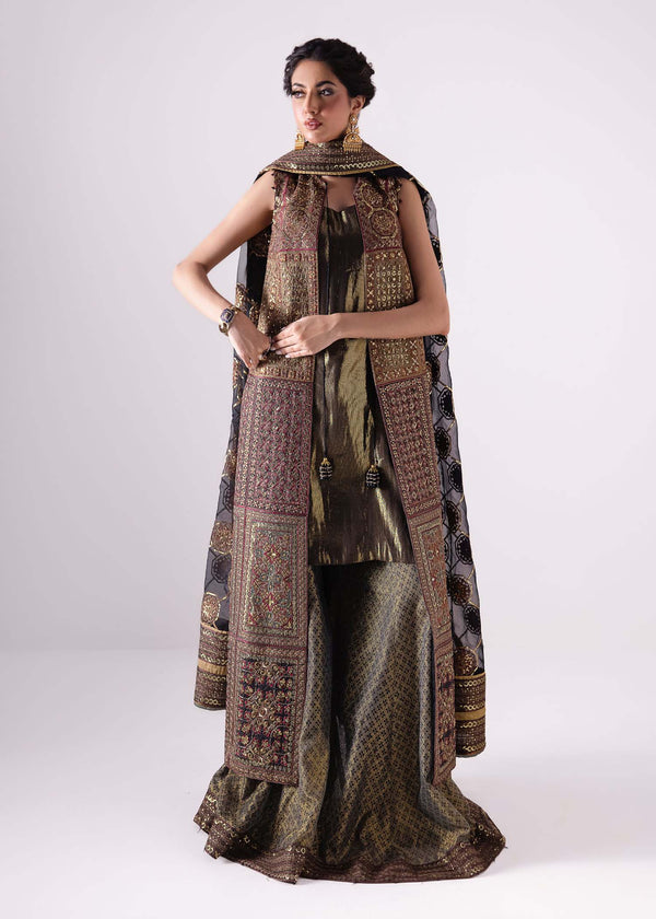 Laj | Elaheh Formals | EMILIA XS Gold Silk