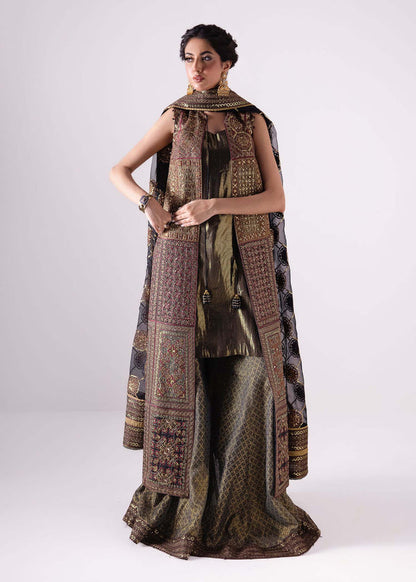 Laj | Elaheh Formals | EMILIA XS Gold Silk