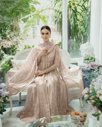 Maryum n Maria | Freesia Ariya Formals | SW23-501 - Lemonade - Sima - Pakistani Designer Dress - by Maryum N Maria | Type: Formal - 100% Original at Saira Sultan