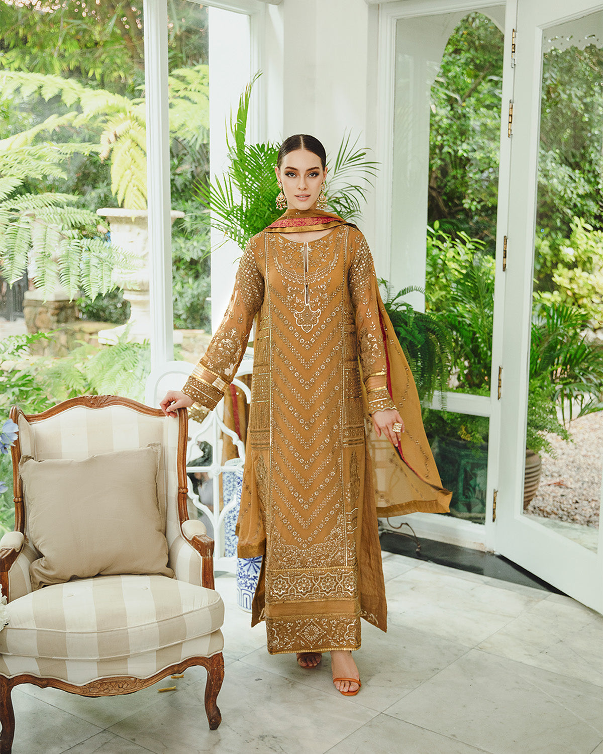 Maryum n Maria | Freesia Ariya Formals | SW23-508 - Dijon - Mahin - Pakistani Designer Dress - by Maryam N Maria | Type: Formal - 100% Original at Saira Sultan