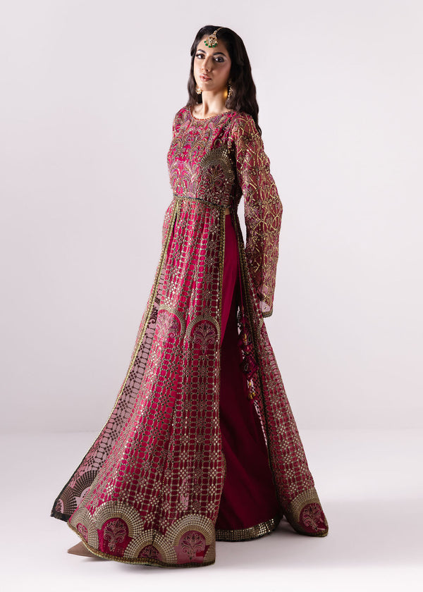 Laj | Elaheh Formals | LAIA Custom Size Magenta Organza