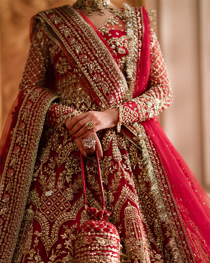 Zevk | Mughal Raniya | Jodha Begum M Red Net