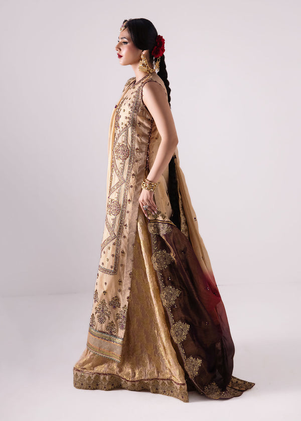 Laj | Elaheh Formals | XENIA XL Beige Cotton Silk