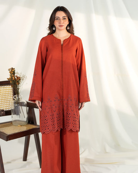 Zevk | Winter Flavour | LYCHEE XS Burnt Orange Khaddar