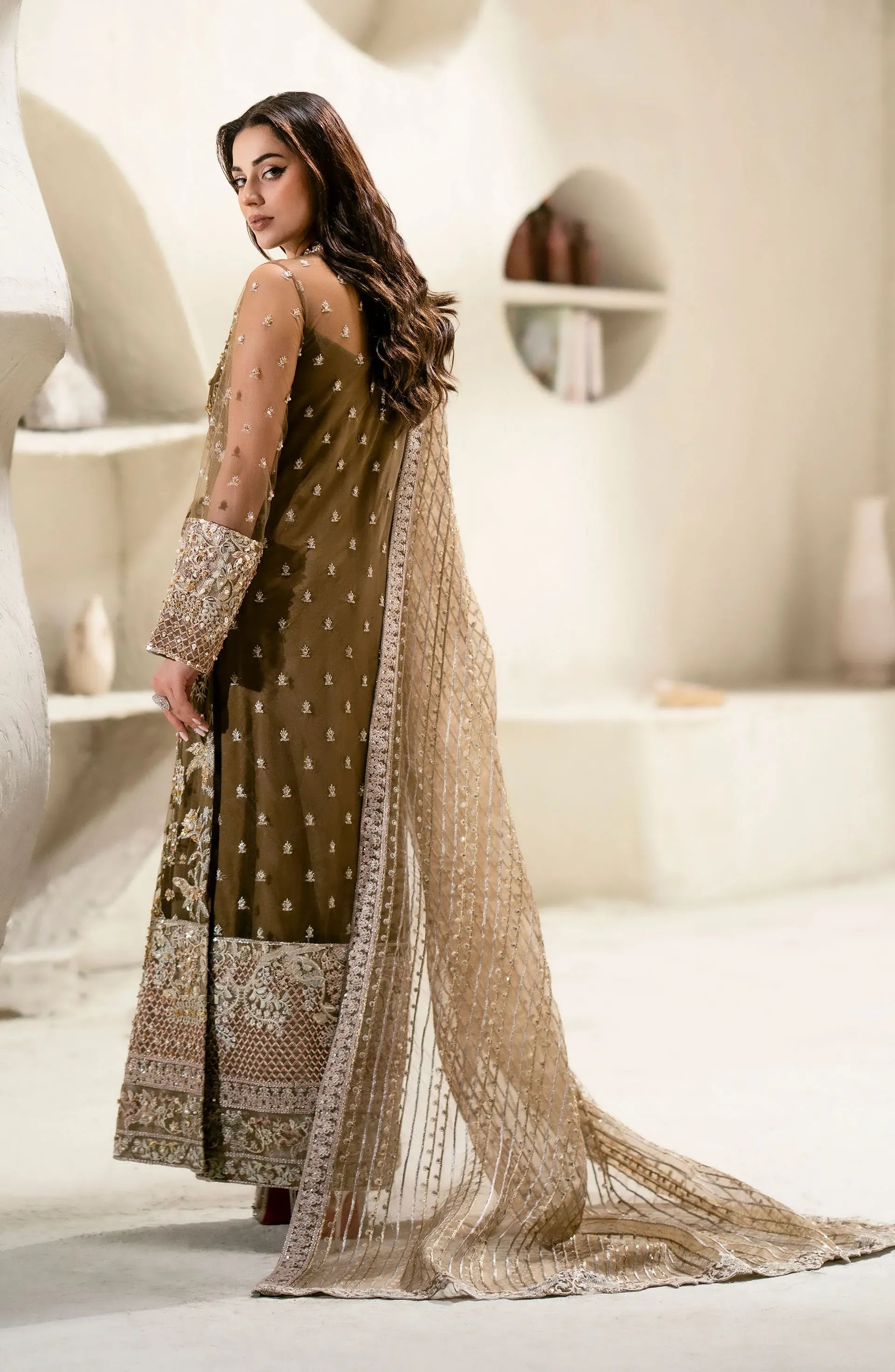 Maryum N Maria | Luxury Formals | HALEH - MW24-569 - Pakistani Designer Dress - by Maryum N Maria | Type: Formal - 100% Original at Saira Sultan