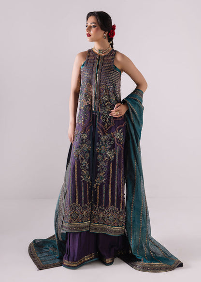 Laj | Elaheh Formals | ZOE XS Deep Purple Organza