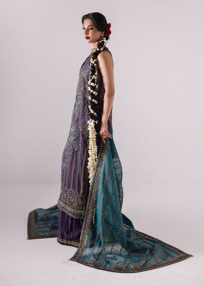 Laj | Elaheh Formals | ZOE XL Deep Purple Organza