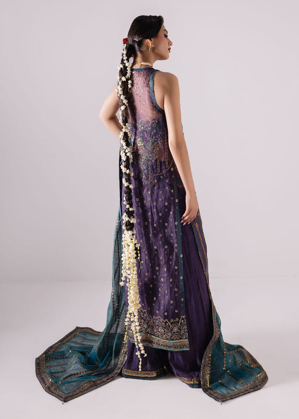 Laj | Elaheh Formals | ZOE S Deep Purple Organza