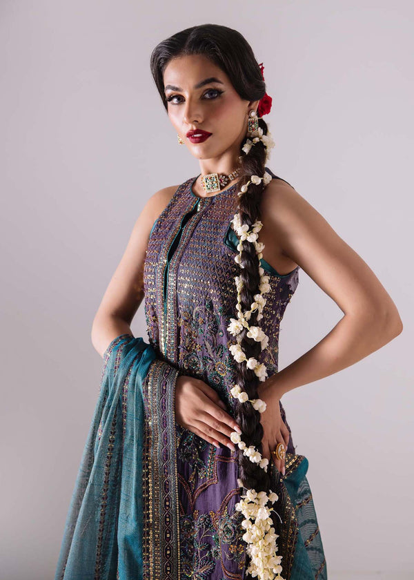 Laj | Elaheh Formals | ZOE L Deep Purple Organza