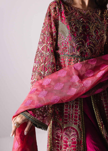 Laj | Elaheh Formals | LAIA M Magenta Organza