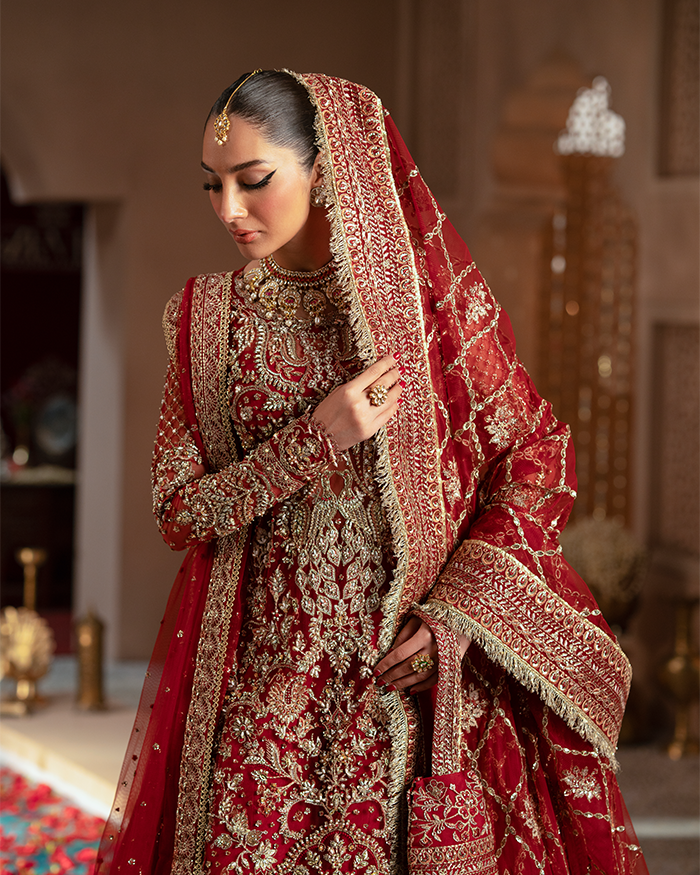 Zevk | Mughal Raniya | Mughal Mah Rani S Red Net
