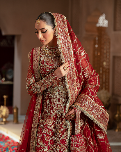 Zevk | Mughal Raniya | Mughal Mah Rani S Red Net