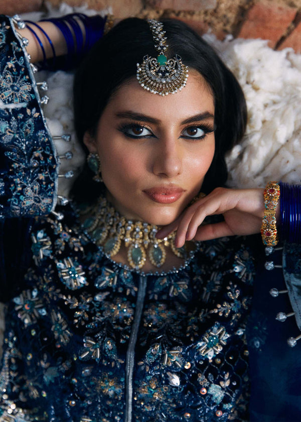 Laj | Hath Kahani Luxury Formals 24 | GULNAAR M Blue Shimmer