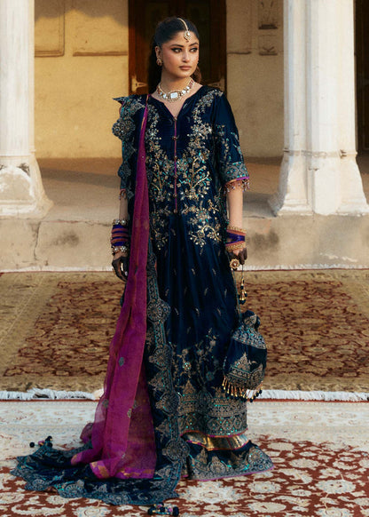 Laj | Hath Kahani Luxury Formals 24 | JEHAAN S Teal Velvet
