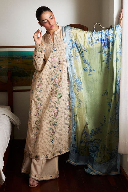 Zara Shahjahan | Satori 25 | Asa-5A XS Beige Lawn