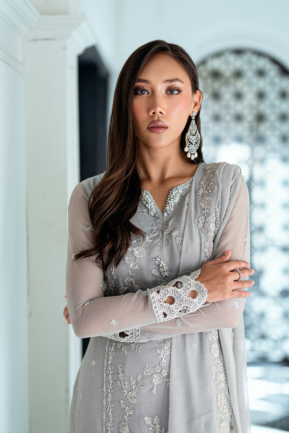 Azure | Ensembles | Ash Veil - Pakistani Designer Dress - by Azure - Type : Ladies Clothes - 100% Original at Saira Sultan