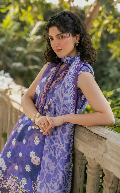 Asifa and Nabeel | Gulkari Summer 25 | Ophelia (GKL-11) M Lavender Lawn