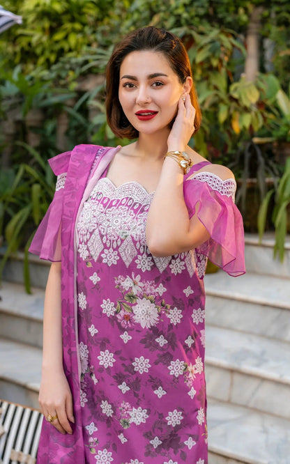 Asifa and Nabeel | Gulkari Summer 25 | Aura (GKL-12) L Purple Lawn