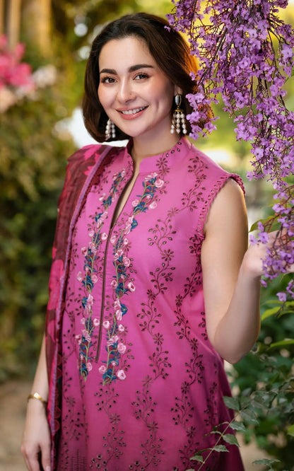 Asifa and Nabeel | Gulkari Summer 25 | Sunkissed Garden (GKL-13) M Wine Lawn