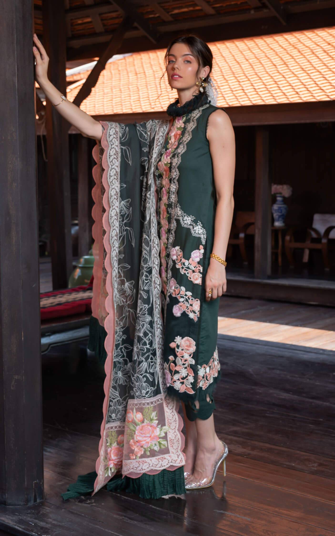 Asifa and Nabeel | Rosemary Ruffles 24 | Charisma - Pakistani Designer Dress - by Asifa and Nabeel | Type: Luxury - 100% Original at Saira Sultan
