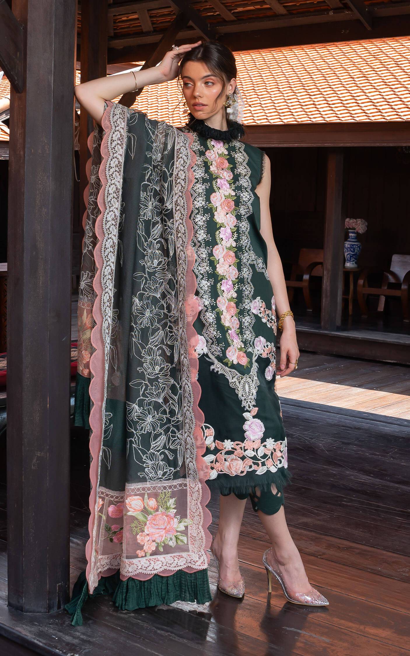Asifa and Nabeel | Rosemary Ruffles 24 | Charisma - Pakistani Designer Dress - by Asifa and Nabeel | Type: Luxury - 100% Original at Saira Sultan