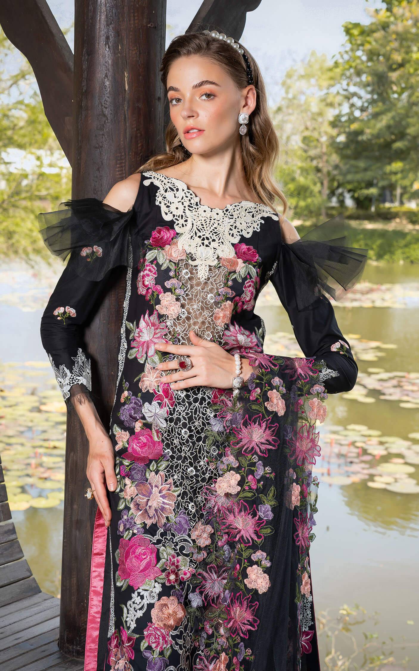 Asifa and Nabeel | Rosemary Ruffles 24 | Euphoria - Pakistani Designer Dress - by Asifa and Nabeel | Type: Luxury - 100% Original at Saira Sultan