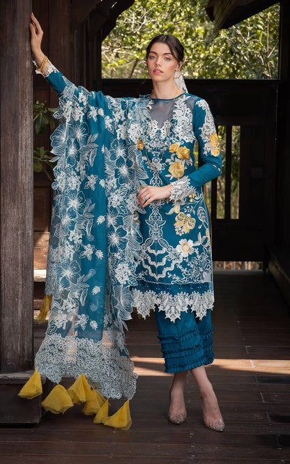 Asifa and Nabeel | Rosemary Ruffles 24 | Flora - Pakistani Designer Dress - by Asifa and Nabeel | Type: Luxury - 100% Original at Saira Sultan