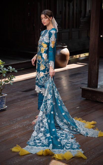 Asifa and Nabeel | Rosemary Ruffles 24 | Flora - Pakistani Designer Dress - by Asifa and Nabeel | Type: Luxury - 100% Original at Saira Sultan