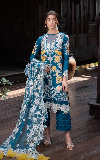 Asifa and Nabeel | Rosemary Ruffles 24 | Flora - Pakistani Designer Dress - by Asifa and Nabeel | Type: Luxury - 100% Original at Saira Sultan
