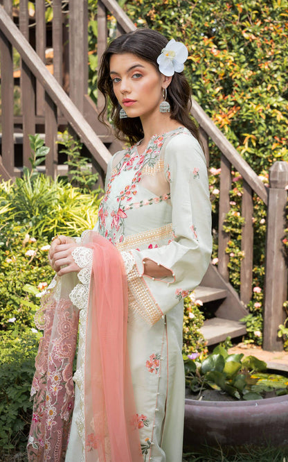 Asifa and Nabeel | Rosemary Ruffles 24 | Serene - Pakistani Designer Dress - by Asifa and Nabeel | Type: Luxury - 100% Original at Saira Sultan