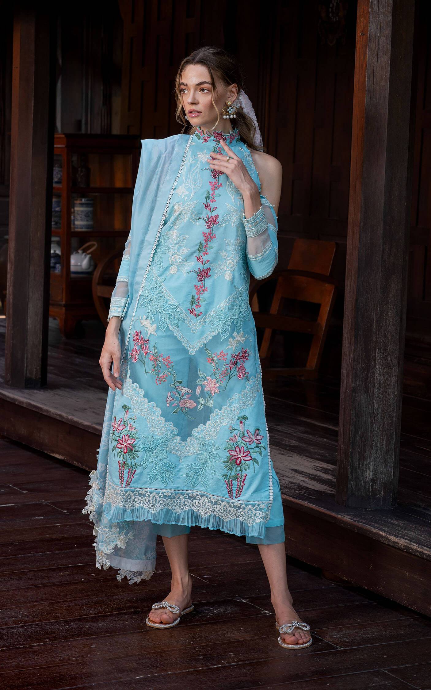 Asifa and Nabeel | Rosemary Ruffles 24 | Utopia - Pakistani Designer Dress - by Asifa and Nabeel | Type: Luxury - 100% Original at Saira Sultan