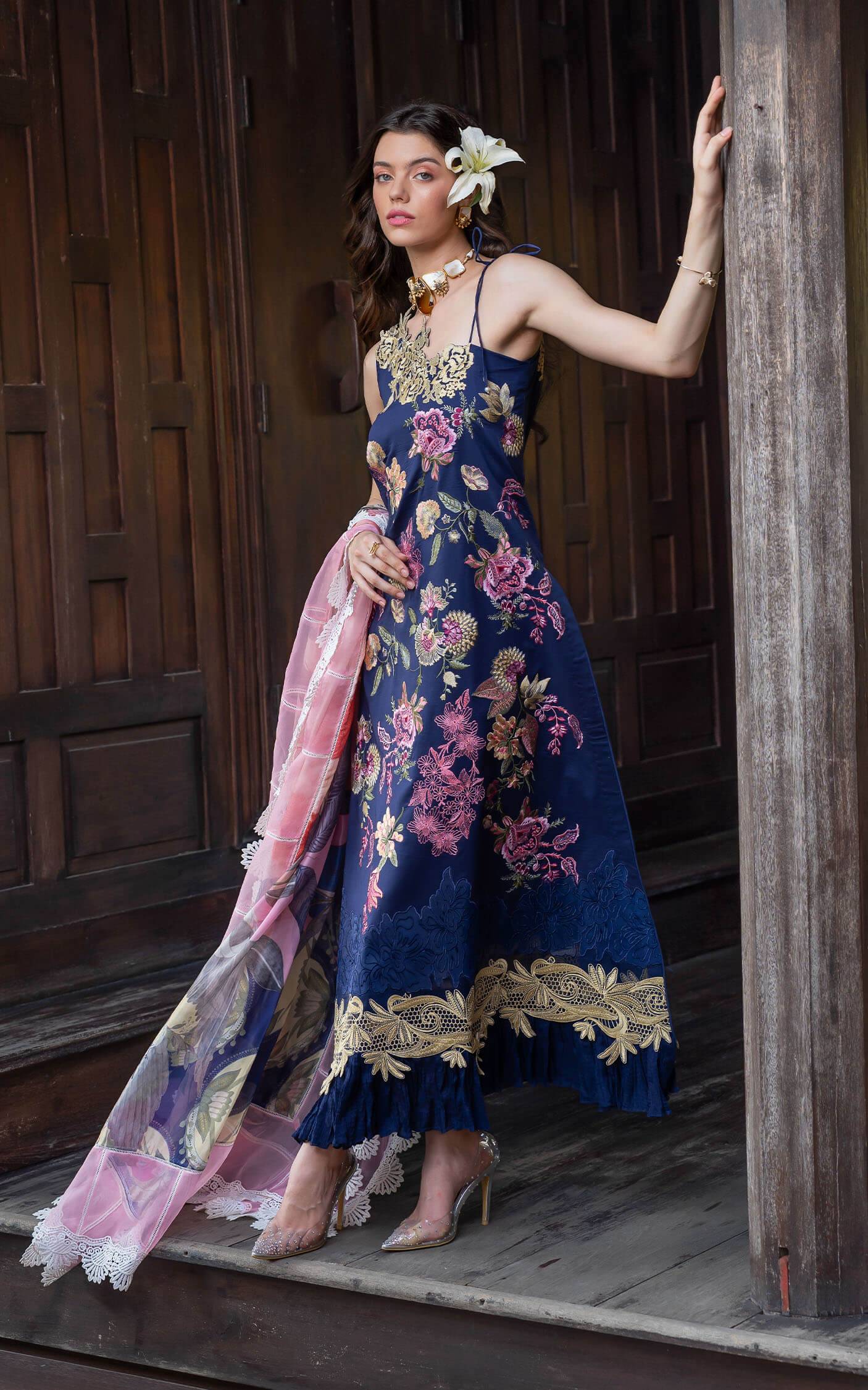 Asifa and Nabeel | Rosemary Ruffles 24 | Whismical - Pakistani Designer Dress - by Asifa and Nabeel | Type: Luxury - 100% Original at Saira Sultan