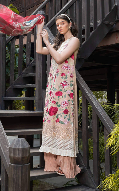 Asifa and Nabeel | Rosemary Ruffles 24 | Botanica - Pakistani Designer Dress - by Asifa and Nabeel | Type: Luxury - 100% Original at Saira Sultan