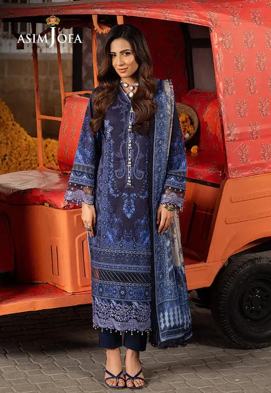 Asim Jofa | Aira Summer Prints | AJAR-09 - Pakistani Designer Dress - by Asim Jofa | Type: Luxury - 100% Original at Saira Sultan