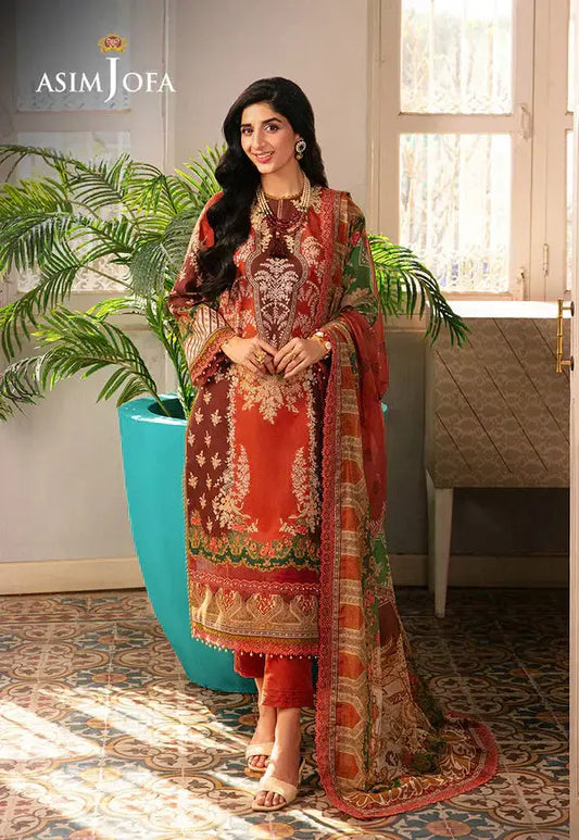 Asim Jofa | Aira Summer Prints | AJAR-14 - Pakistani Designer Dress - by Asim Jofa | Type: Luxury - 100% Original at Saira Sultan