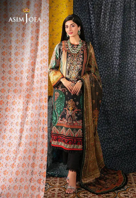 Asim Jofa | Aira Summer Prints | AJAR-18 - Pakistani Designer Dress - by Asim Jofa | Type: Luxury - 100% Original at Saira Sultan