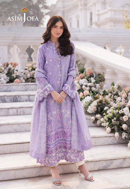 Asim Jofa | Charmuse Silk | AJRS-01 Custom Size Lilac Blended Grip
