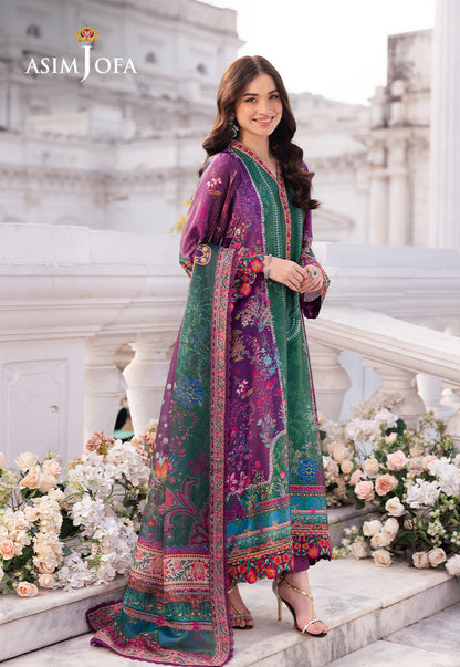 Asim Jofa | Charmuse Silk | AJRS-02 XL Green Blended Grip