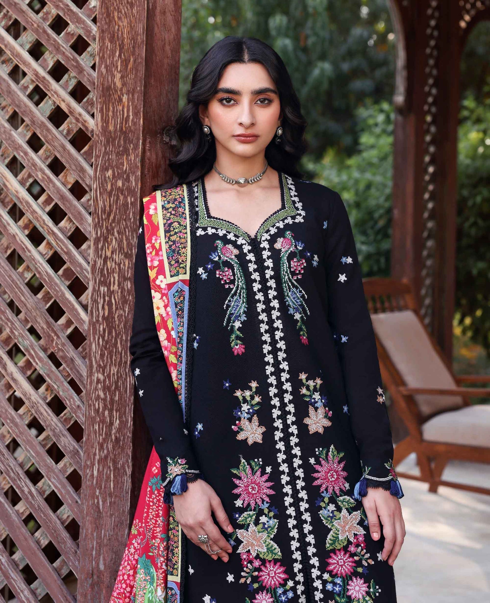 Republic Womenswear | Amaris Luxury Shawl 25 | Aveline by Republic Womenswear - Designer Dress  - Type : Ladies Clothes - Available at Saira Sultan - 100% Original 
