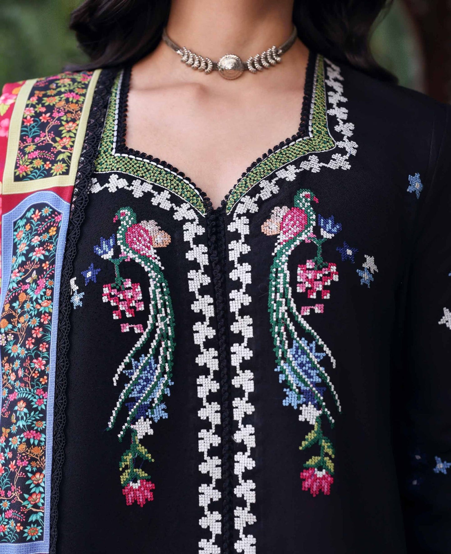 Republic Womenswear | Amaris Luxury Shawl 25 | Aveline by Republic Womenswear - Designer Dress  - Type : Ladies Clothes - Available at Saira Sultan - 100% Original 