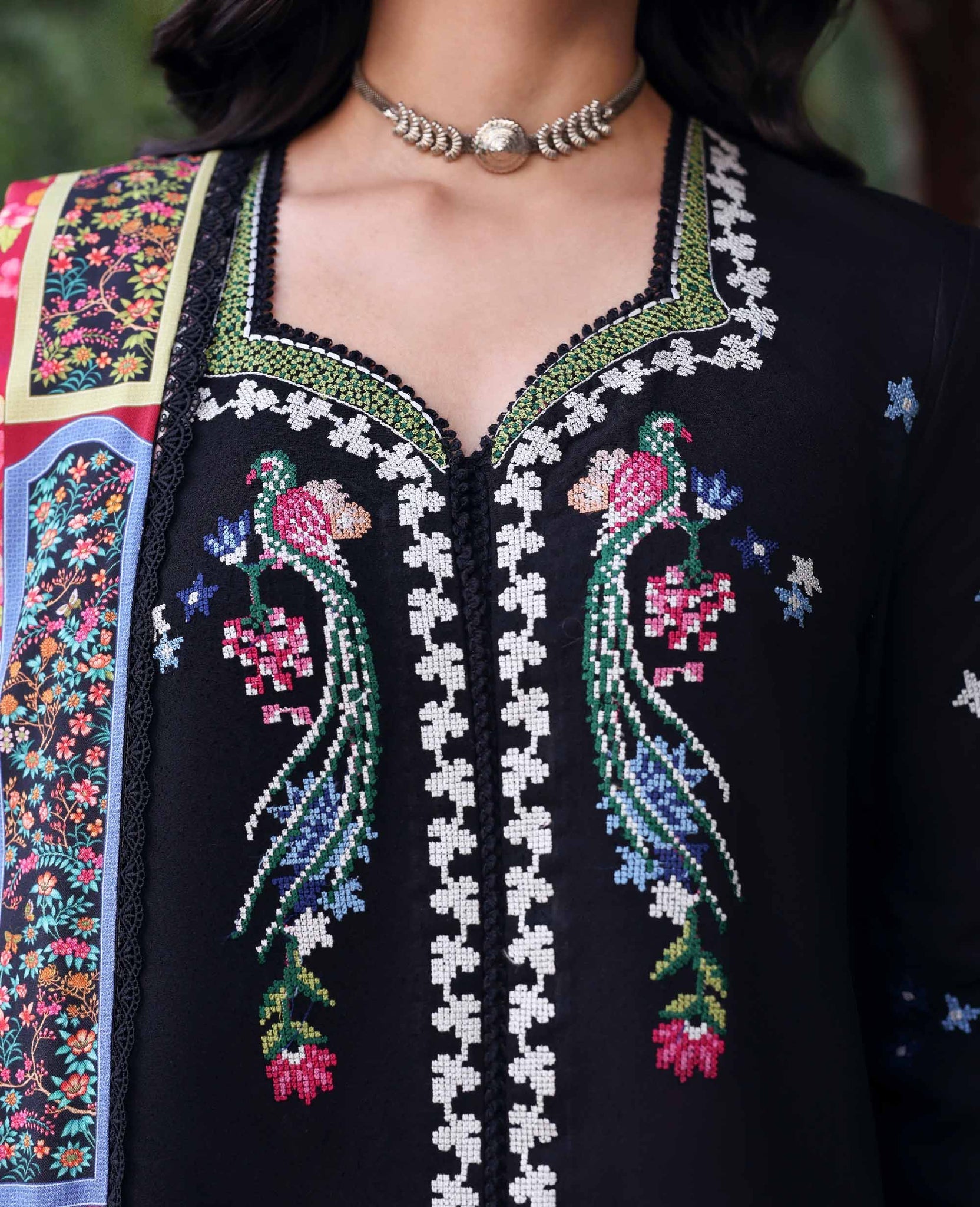 Republic Womenswear | Amaris Luxury Shawl 25 | Aveline by Republic Womenswear - Designer Dress  - Type : Ladies Clothes - Available at Saira Sultan - 100% Original 