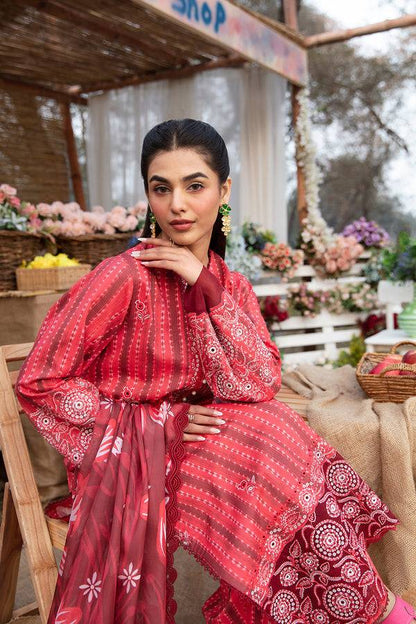 Afrozeh | Ayzel Summer Dream | CARDINAL - Pakistani Designer Dress - by Afrozeh | Type: Casuals - 100% Original at Saira Sultan